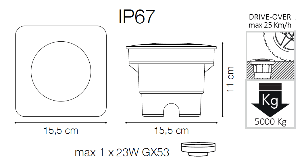 Spot CECI PT1 SQUARE BIG, 120386