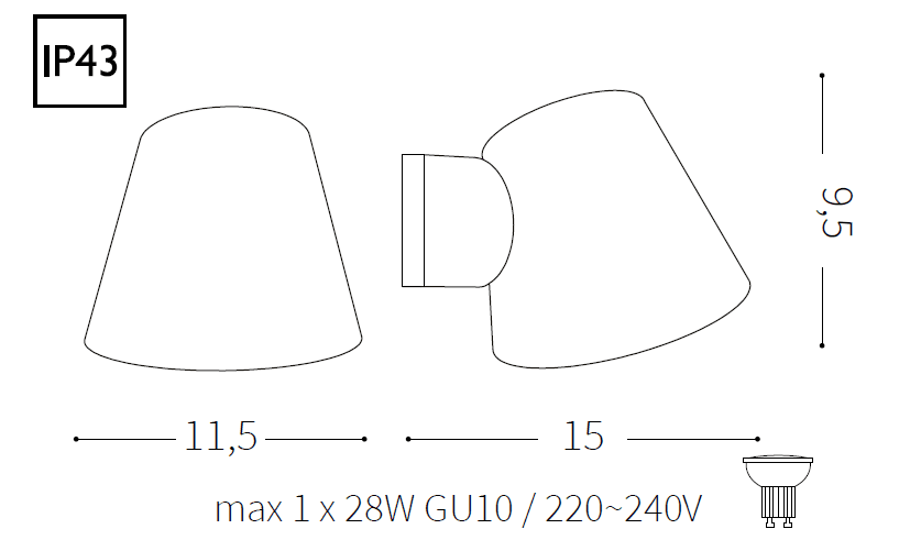 Aplică GAS AP1 ANTRACITE, 091525
