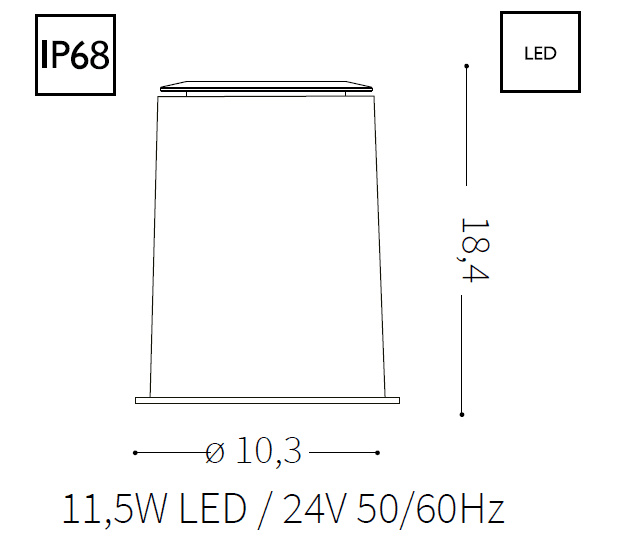 Spot PARK LED PT 11.5W 20°