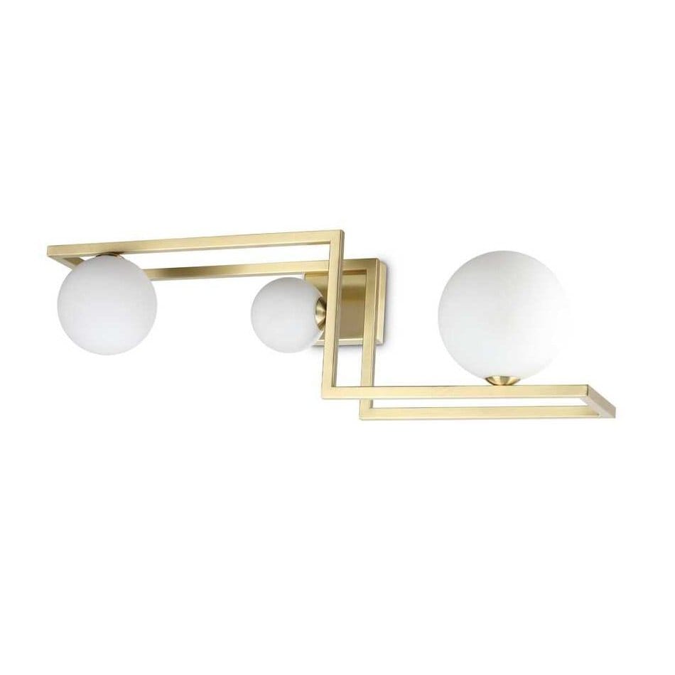 Plafoniera ANGOLO PL3 OTTONE