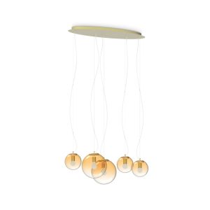 Lustra MAPA CLEAR SP5 AMBRA